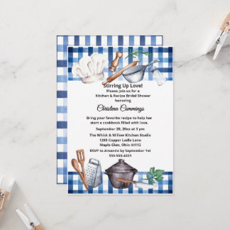 Pinch of Love Kitchen Bridal Shower Invitation