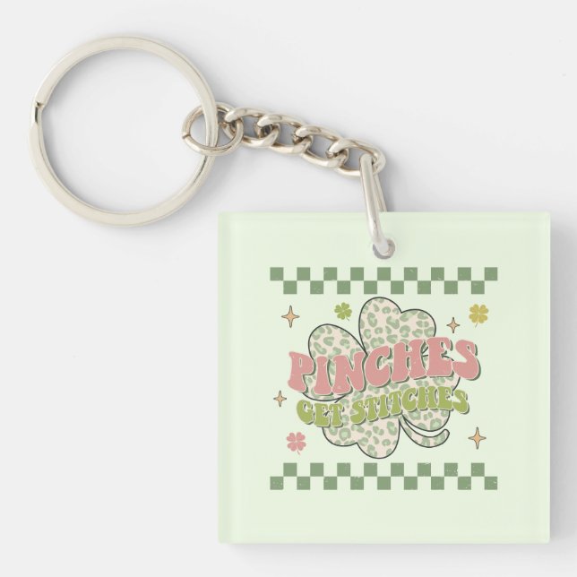 Pinches Get Stitches Keychain (Front)