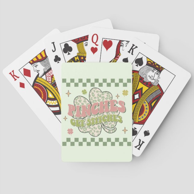 Pinches Get Stitches Playing Cards (Back)