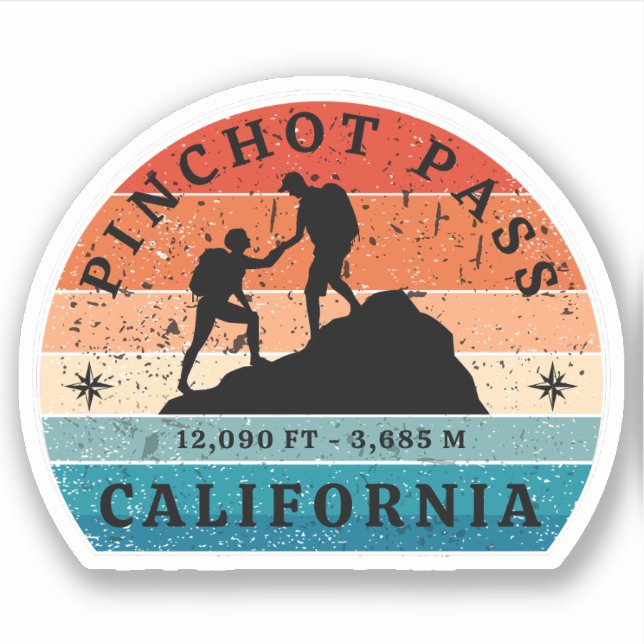 Pinchot Pass high mountain pass Sierra Nevada (Front)