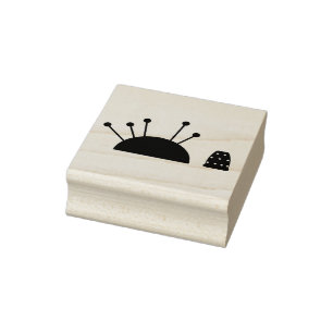Pincushion and Thimble Rubber Stamp