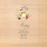 Pine and Spruce Winter Wonderland Wedding Acrylic Invitations<br><div class="desc">Celebrate your love with this stunning transparent acrylic wedding invitation featuring a cozy winter lantern design. Surrounded by holly, pinecones, berries, and a perched bird, this elegant and festive invitation captures the warmth and charm of a rustic winter or Christmas wedding. Fully customizable, it’s perfect for couples planning a romantic...</div>