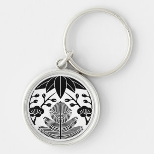 Pine,bamboo leaves,ume keychain