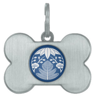 Pine,bamboo leaves,ume pet tag