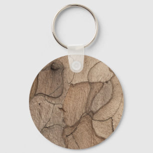 Pine bark keychain