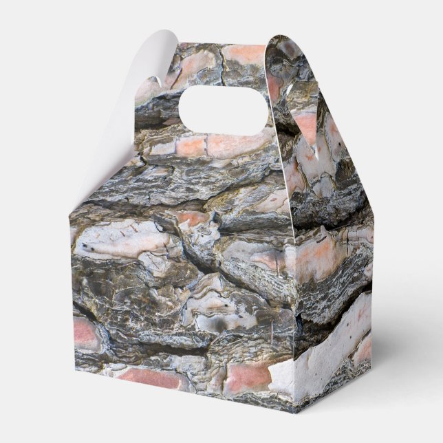 Pine bark pattern favor box (Back Side)