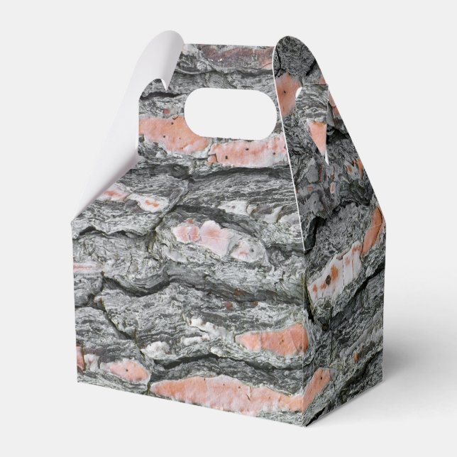 Pine bark pattern favor box (Back Side)