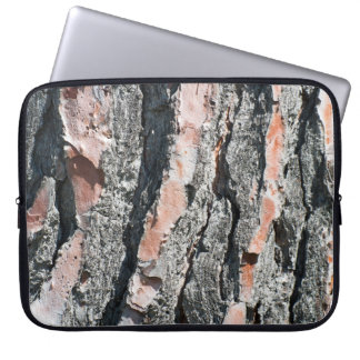 Pine bark pattern laptop sleeve