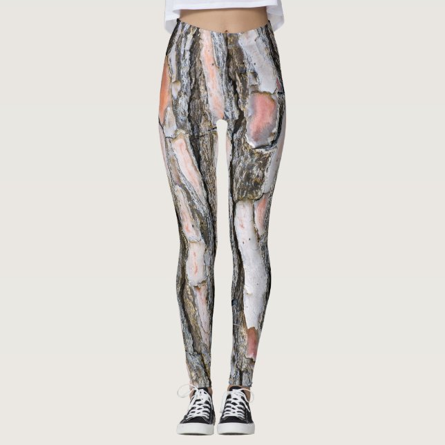 Pine bark pattern leggings (Front)