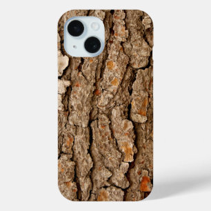 Pine Bark Texture iPhone 15 Case