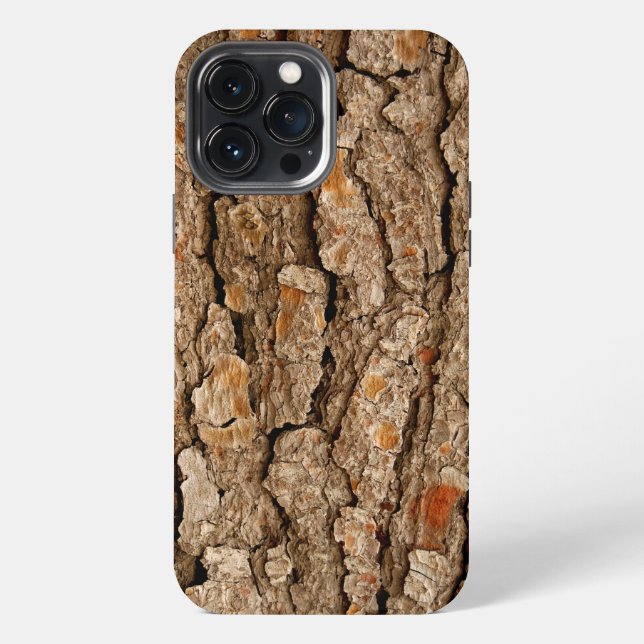 Pine Bark Texture  iPhone Case (Back)