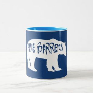 Pine Barrens Bear Two-Tone Coffee Mug