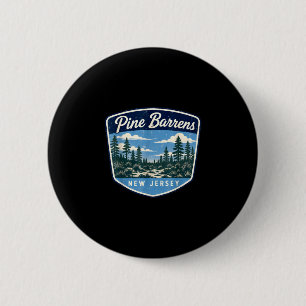 Pine barrens new jersey forest nature outdoor 2 inch round button