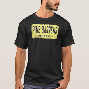 Pine Barrens New Jersey Retro Distressed Nj Licens T-Shirt
