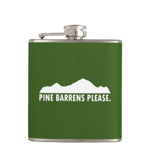 Pine Barrens Please Hip Flask
