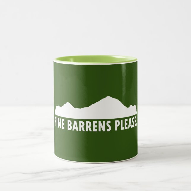 Pine Barrens Please Two-Tone Coffee Mug (Center)