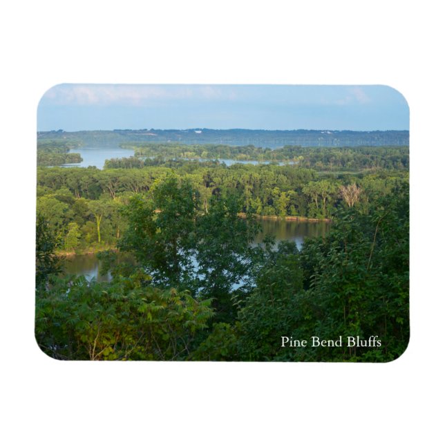 Pine Bend Bluffs Overlooking Mississippi River Magnet (Horizontal)
