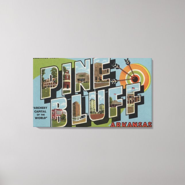 Pine Bluff, Arkansas (Archery Capital) Canvas Print (Front)