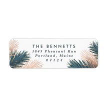 Pine Boughs Christmas Return Address Label