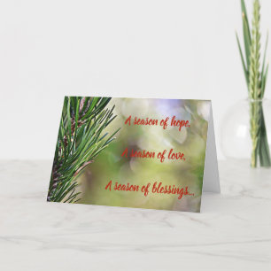 Pine Branch Christmas Card