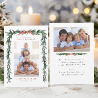 Pine Branch Frame 2 Photo Christmas