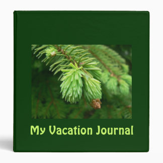 Pine Branch Vacation Journal Binder