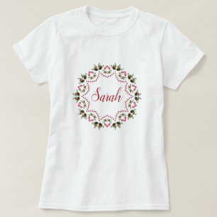 Pine cone and berries mandala personalized T T-Shirt