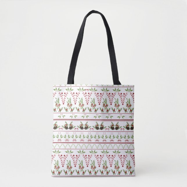Pine cone and berries tote bag (Front)