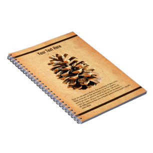 Pine Cone And John Muir Quote Notebook