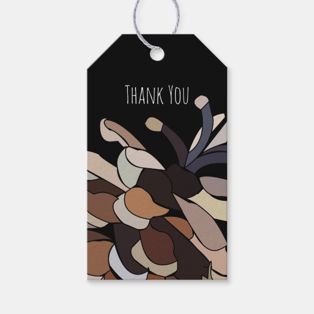 Pine Cone Botanical Personalized Gift Tags (Front)