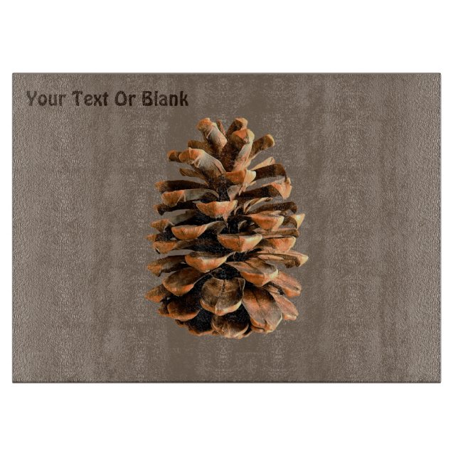 Pine Cone Cutting Board (Front)