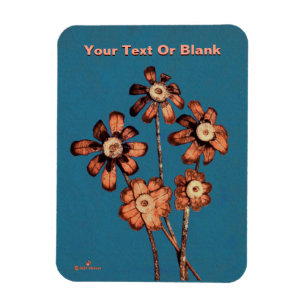 Pine Cone Flowers Magnet
