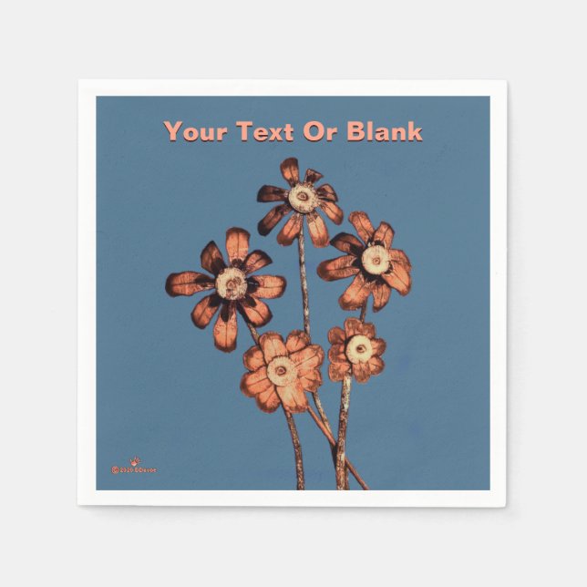 Pine Cone Flowers Napkin (Front)