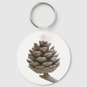 Pine cone keychain