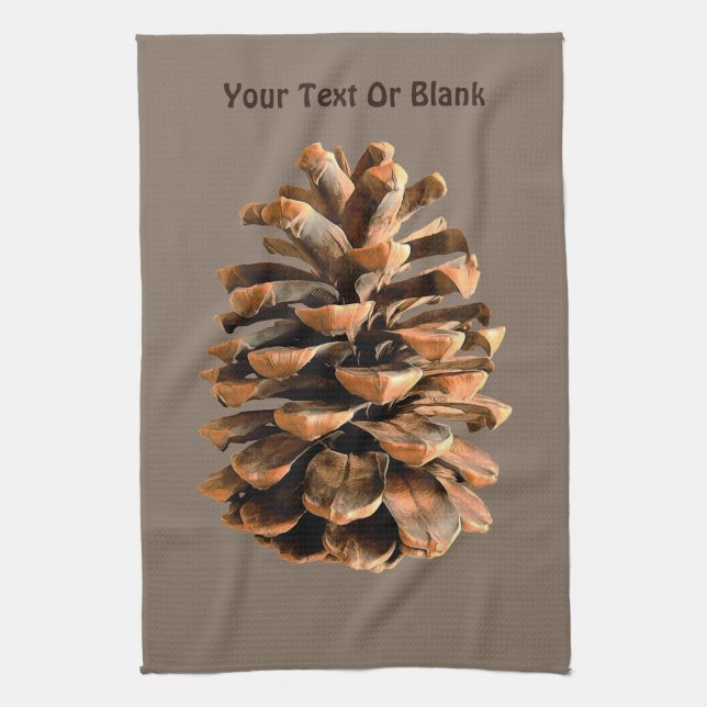 Pine Cone Kitchen Towel (Vertical)