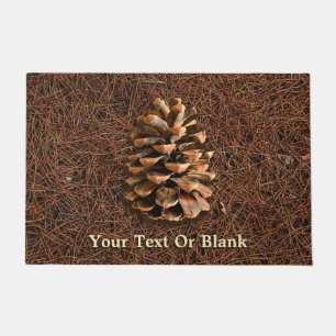 Pine Cone On Fallen Needles Doormat
