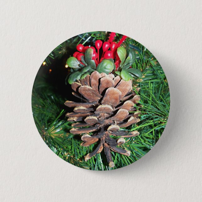 Pine Cone Ornament Button (Front)