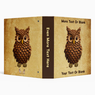 Pine Cone Owl Binder
