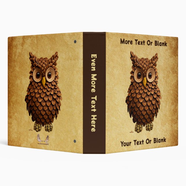 Pine Cone Owl Binder (Background)
