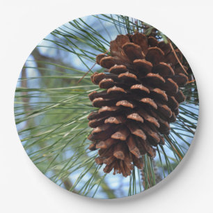 Pine Cone Paper Plate