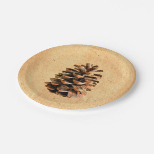Pine Cone Paper Plate