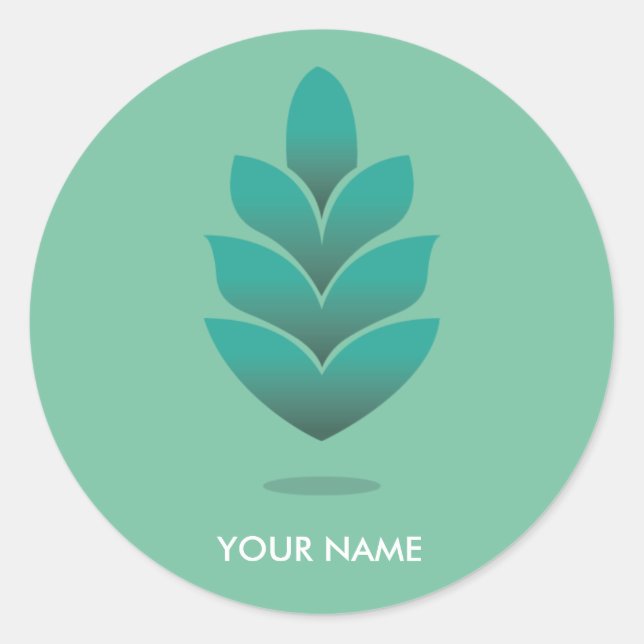PINE CONE STICKER PASTEL TURQUOISE (Front)