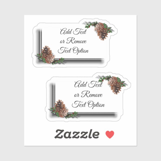 Pine Cone Tag Christmas (Sheet)