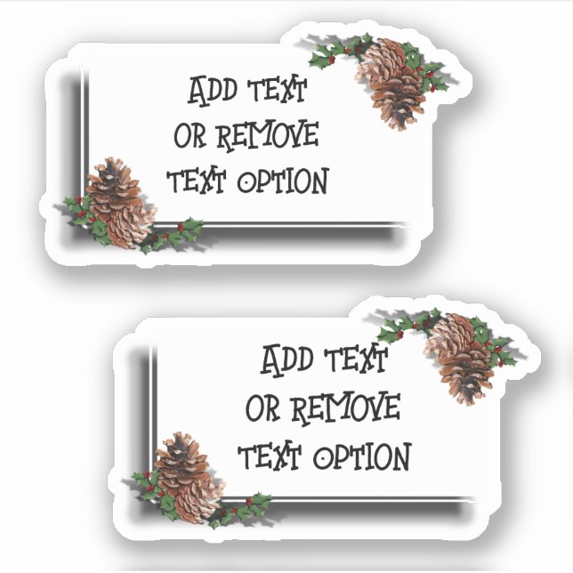 Pine Cone Tag Christmas (Front)