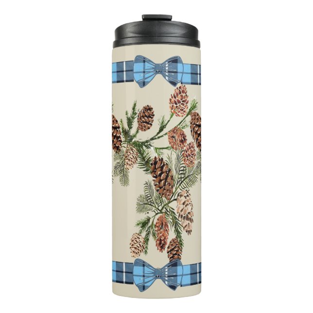 Pine cone thermal tumbler (Front)