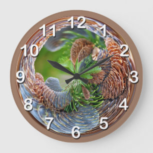 Pine Cone Traditions Large Clock