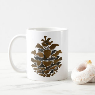 Pine cone Wilderness Christmas Painting Coffee Mug