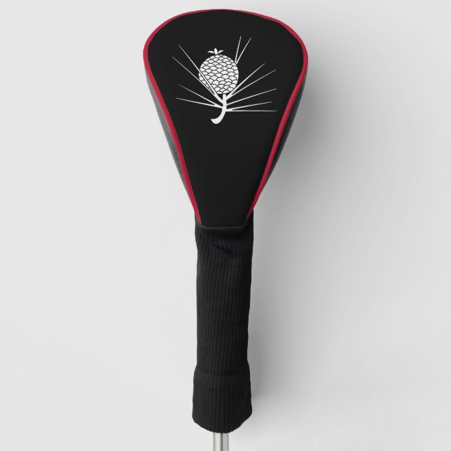 Pine cone with needles golf head cover (Front)