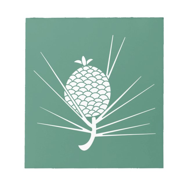 Pine cone with needles notepad (Front)