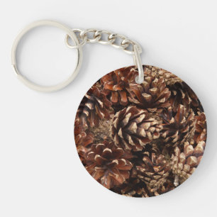 Pine Cones and Pine Needles Keychain
